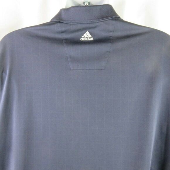 Adidas Golf Navy Blue Polo Shirt Mens XL ClimaCool Pullover Stripe - Picture 6 of 10